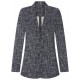 MI- PIACE  Blazer - Linen print Darkblue/kit