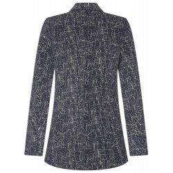 MI- PIACE  Blazer - Linen print Darkblue/kit