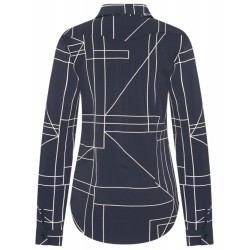 MI- PIACE  Blouse  -  Darkblue/kit Geometric Line 