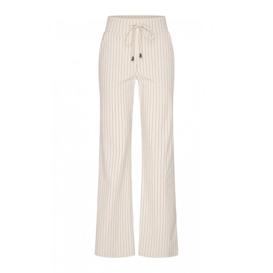 MI- PIACE  Broek - Kit/ balck pinstripe