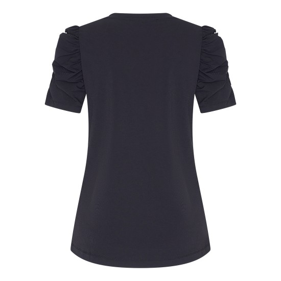 Mylady- T-shirt- top-pof- black