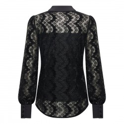 Mylady- kant blouse - Larin - zwart 