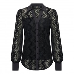 Mylady- kant blouse - Larin - zwart 
